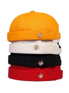 2025 Fashion Modern New Dome Guapi Hat Small Maple Leaf Men's Trendy Street Skateboarding Hat Street Dance Hip Hop Hat Women's Outdoor Leisure Travel Shopping Daily Life Wear Decoration Casual Hat