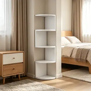 Thick Corner Shelf, No Drilling Wall Mount Design Organizer, Creative Multi-Layer Waterproof Storage Rack, Home Decor Bookshelf, Small Space Essential