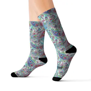 Bandana split Sublimation Socks multi colored