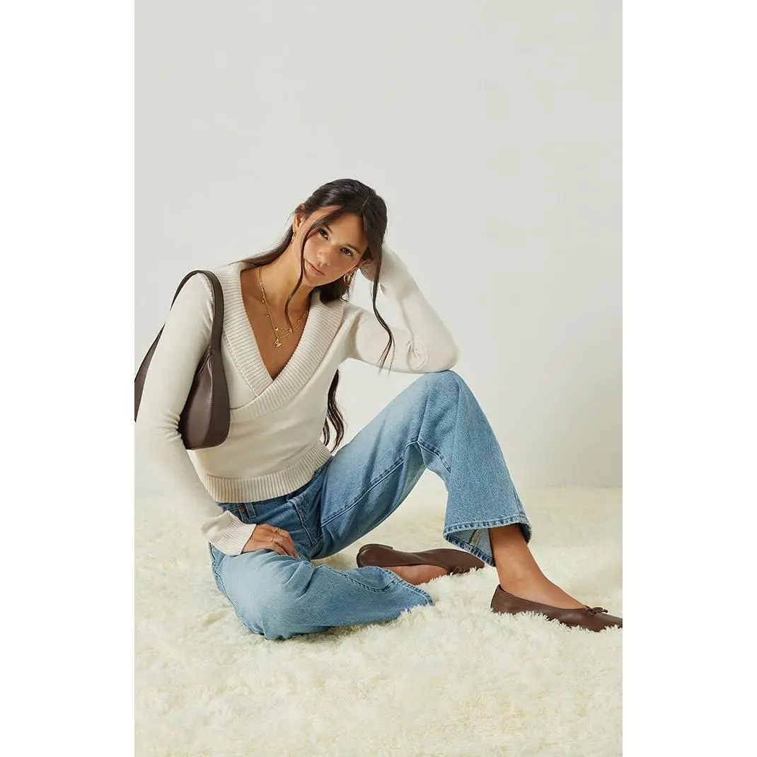 Beverly and Beck Women's Kirsten Wrap Sweater