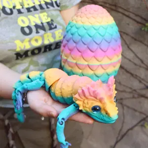 2pcs 3D Printed Animal Design Lizard Egg Figurine Set, Home Decor Accessories, Lifelike Eyes Design, Perfect Gift for Halloween & Christmas