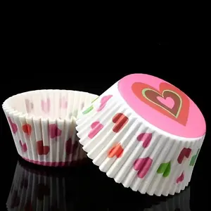 100pcs Non-Stick Cupcake Liners, Disposable Baking Cups, Bakeware, Party Supplies, Single Color Paper Cake Molds, Floral Design, Ideal for Parties