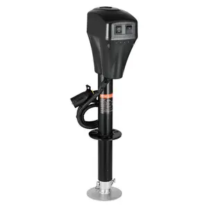 Fathersdaygift 5000 lbs Heavy Duty Carbon Steel Electric Trailer Tongue Jack (Tools and Gadgets) - 10-28.3 in Lift, 7-Pin Connector, Manual Crank Handle, Weatherproof Cover, Galvanized Tubes, for Trailers, Campersdealsforyoudays