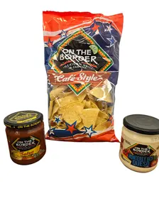 ON THE BORDER Crispy-Crunchy Chips and Dip Snack Set