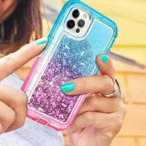 iPhone 15 14 Pro  Max Glitter Shockproof Defender Case - Shockproof Protection for iPhone 15, 14 Pro