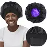 Women's FallFreshness Double-Layer Satin Bonnet - Adjustable Elastic Strap, Soft Material Beauty Accessory for Curly Hair Protection, Heatless Curl, Braids, Natural Hair, Stress-Free Washing