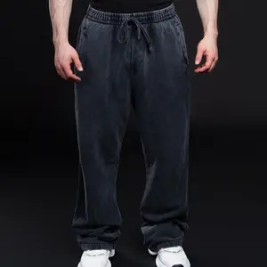 EKKO Acid Wash 100% Cotton 420GSM Straight Leg Jogger