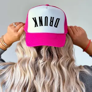 Drunk Trucker Hat For Men and Women - Funny Adjustable cap for drinker, snapback style