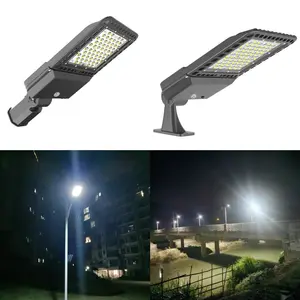 300W LED Parking Lot Lights with Photocell Slip Fitter Arm Mount 39000LM Outdoor Pole Mount Light 5000K IP65 Waterproof Commercial Flood Security Light for Yard Driveway ETL Listed Panel Modern Design