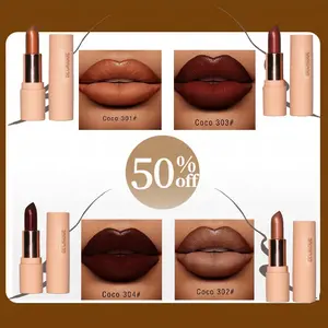 Coffee Brown Nude Lipstick | Soft Matte, Long-Lasting, Waterproof, Smooth Texture | New Arrival Buy 1 Get 1 FREE
