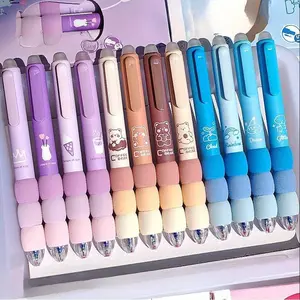 12 Erasable Gel Pens Writing Pens High Face Value, Soft Grip 0.5mm Fine Tip Ink, Kawaii Stationery for School Office Supplies, Retractable Gel Pen