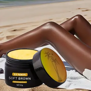 Luxurious Soft Self-Tanning Gel, No Sunscreen Needed, Contains Carrot Seed Oil & Olive Fruit Oil, for All Skin Types, Natural Tan