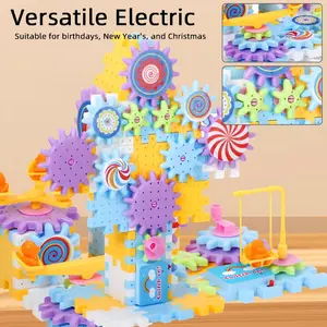 72pcs Advanced Electric Gear Programming Robot Blocks, DIY Assembly Kit, Christmas Gift, Birthday Present, Creative Building Set