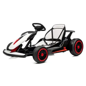 【GARVEE】24V Electric Drift Go Kart for Ages 6+, Featuring Dual 200W Motors, 7AH Battery, Drift Function, Electric Pedals, and Safety Belt for Outdoor Racing Fun