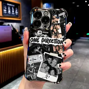 O-One Direction Band Phone Case Compatible with for iphone Models 17, 16E, 16, 15, 14, 13, 12, 11 Pro, Max, Air, X, XSMAX, Plus, Featuring a Transparent Soft Back Cover That Is Anti-Fall.
