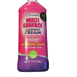 Homebright Multi Surface Cleaning Cream with Natural Cleanser, Pink Grapefruit Scent, 13.5 oz (393 g) Household Perfume