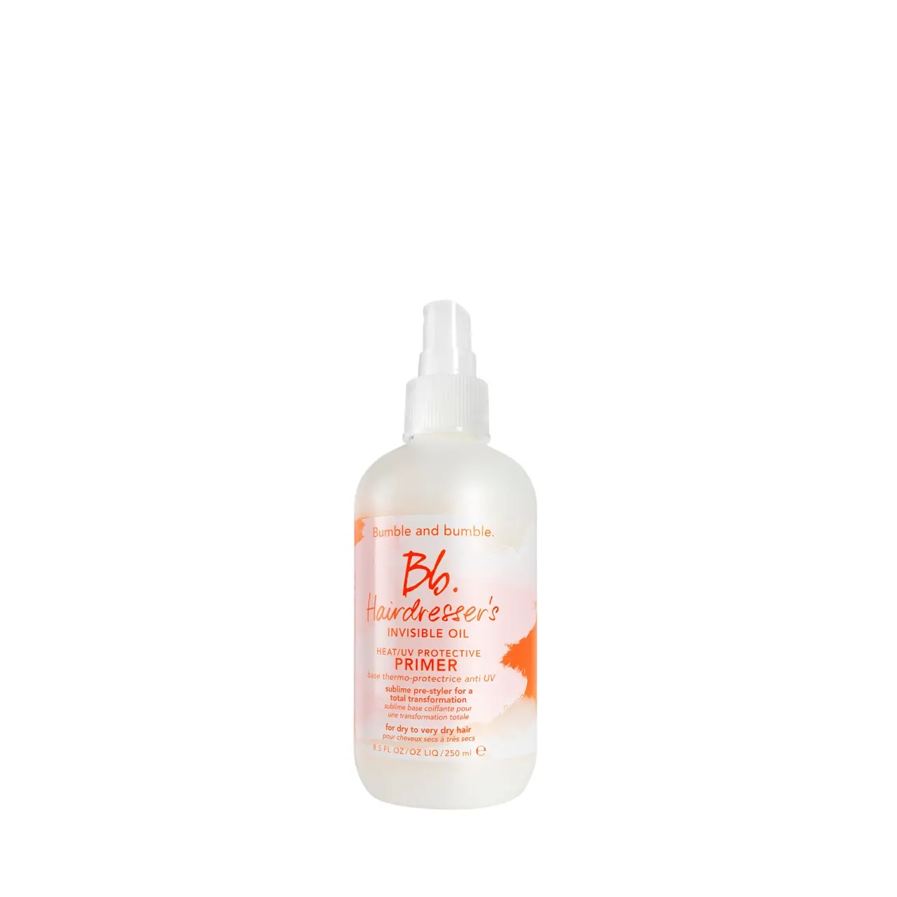 [Bumble and bumble.] Hairdresser's Invisible Oil Heat/UV Protection Leave-In Conditioner Hair Primer | Hydrating, Anti Frizz, Color Safe, All Hair Types and Textures, With Argan + Coconut Oil