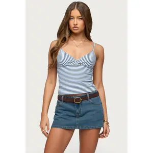 Emilea  V Neck Striped Tank Top