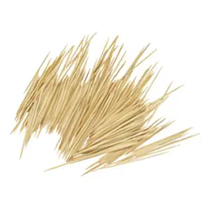 212 MAIN 4 in. Double Point Bamboo Skewers - 300 Count, Camp Kitchen Utensils for Outdoor Barbecue, Food Grilling, Vegetable Prep
