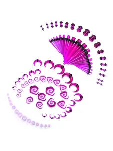 Diverse 86 Pcs Colorful Ear Stretching Kit for Beginners Piercing Enthusiasts of All Genders Full Range of Sizing Tools for Gradual Earlobe Expansion Smooth Acrylic Tapers Solid Fitted Plugs Plus Flexible Soft Silicone Tunnels in Varied Diameters