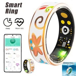 [Fitness Ring] Smart Ring For Women - Health Ring With Sleep Monitor, Pedometer, Distance, Calorie - Water-proof Intelligent Ring Compatible With IOS Android, Magnetic USB-C Charging - Perfect As A Gift For Your Wife Or Girlfriend