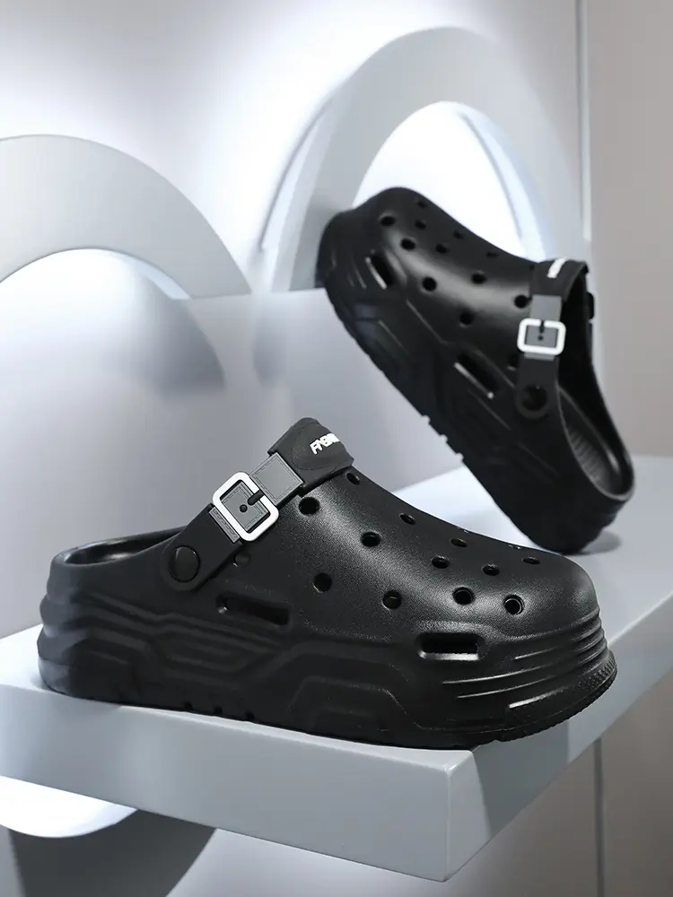 Men's outdoor anti slip beach sandals with arch support, unisex, classic waterproof, lightweight