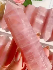 Crystal Rock, Big Rose Quartz Decoration, Home Decoration, DIY Handicrafts, Jewelry Accessories