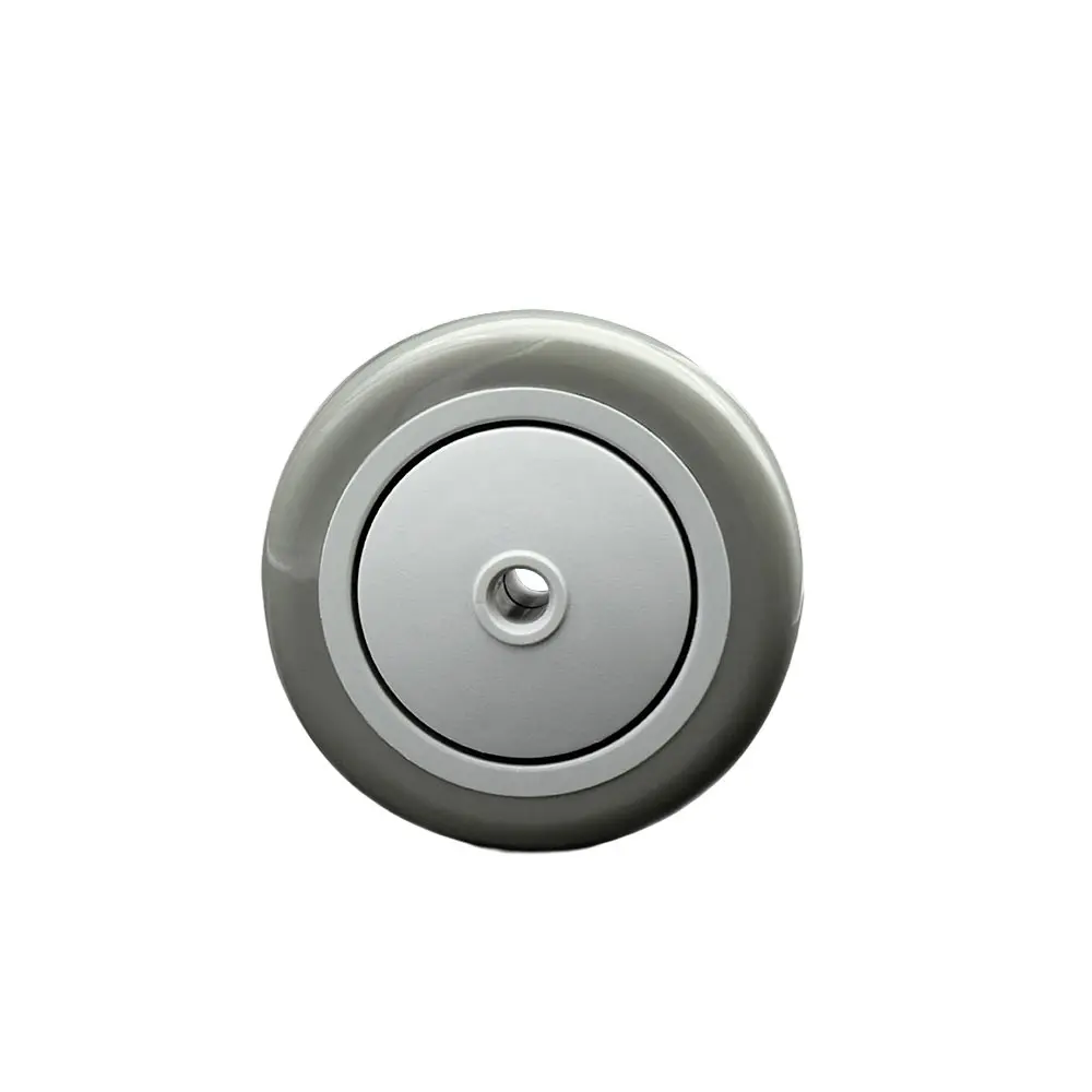 Service Caster GRA-SCC-PPUB414-GRY Replacement Wheel for Grainger Wheel 26Y356 - 4 in. Gray Polyurethane Wheel with Precision Ball Bearing - 0.37 in. Bore - Fits Shopping Carts & Platform Trucks