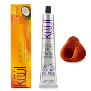 Hair Color Copper – Semi Permanent Hair Color Cream 3.04 oz, Coconut Oil Infused, UV Filter, Collagen Blend, Smooth Application