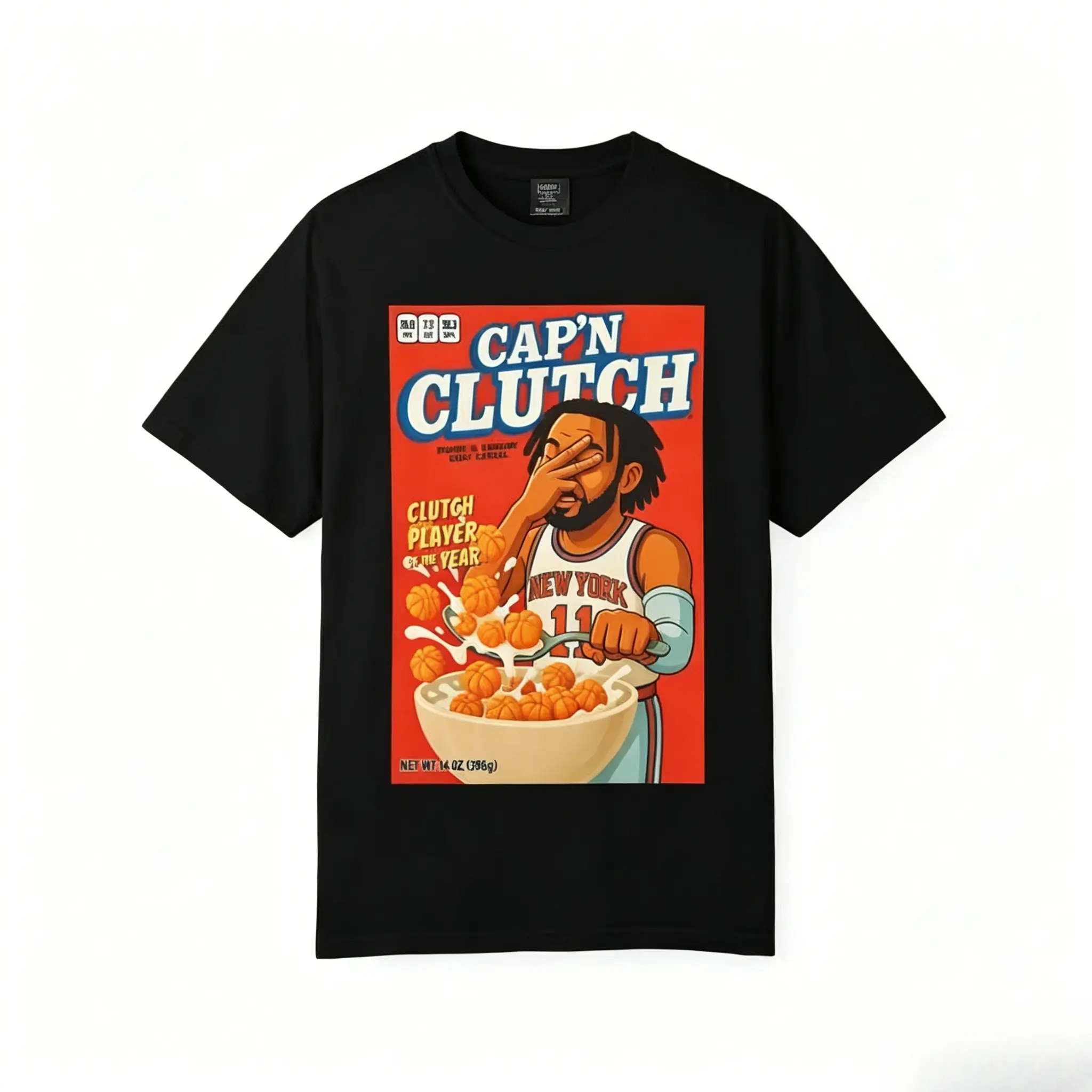 Captain Clutch Jalen Brunson Knicks T Shirt Adult - Print on front