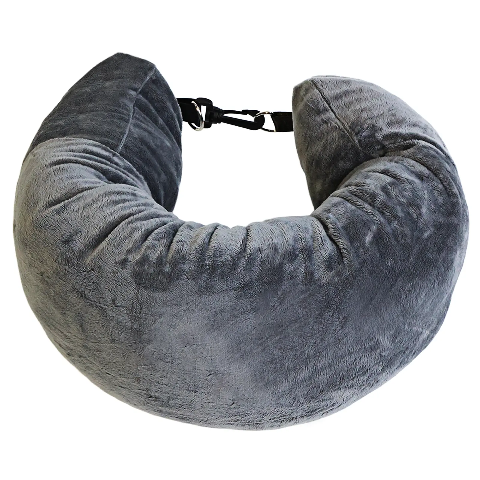 U-Shaped Ergonomic Travel Neck Pillow - Lightweight Essential Travel Accessory with Soft Texture, Storage Pocket, Fillable for Clothes & Daily Gear