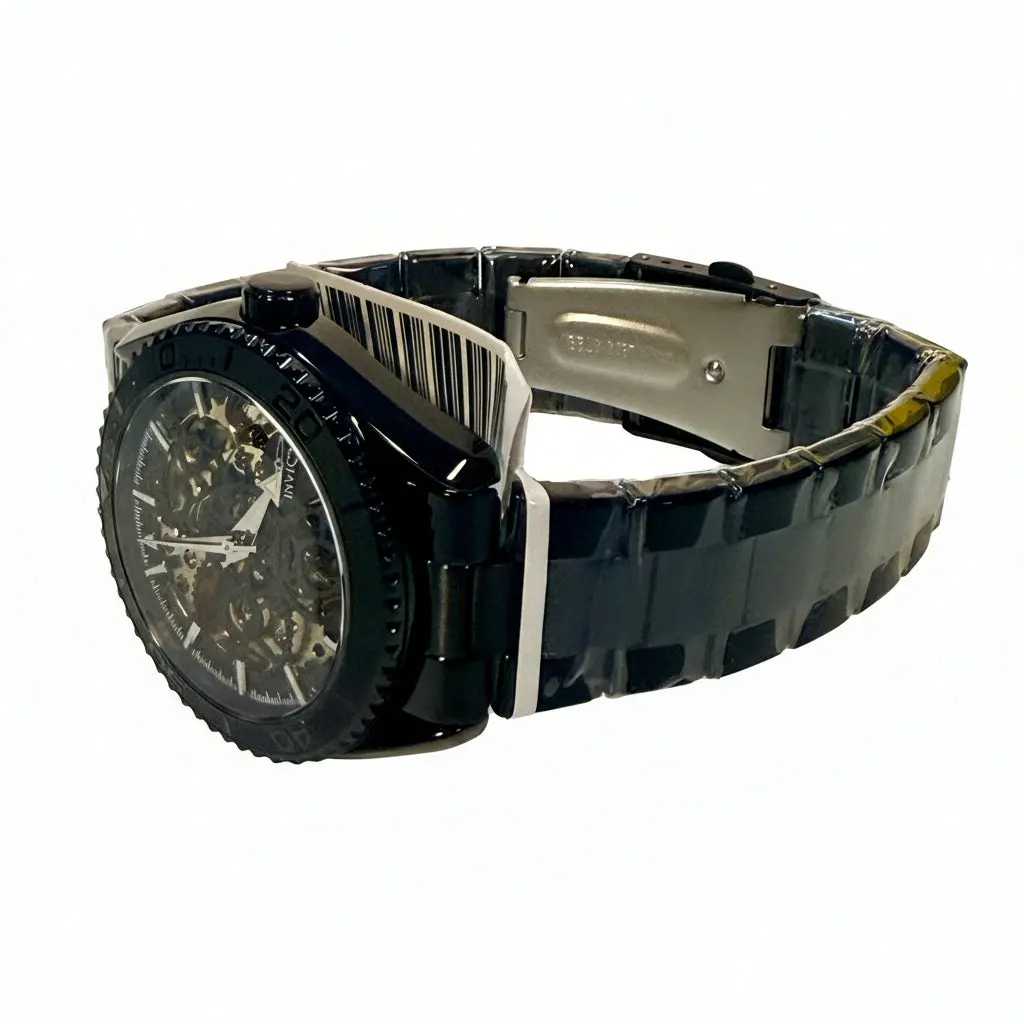69761 Invicta Objet D Art Automatic Men Black Skeleton Dial Watch 41mm WR 30m