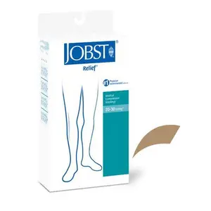 Jobst Relief 20-30 Thigh-hi Open Toe Beige Large