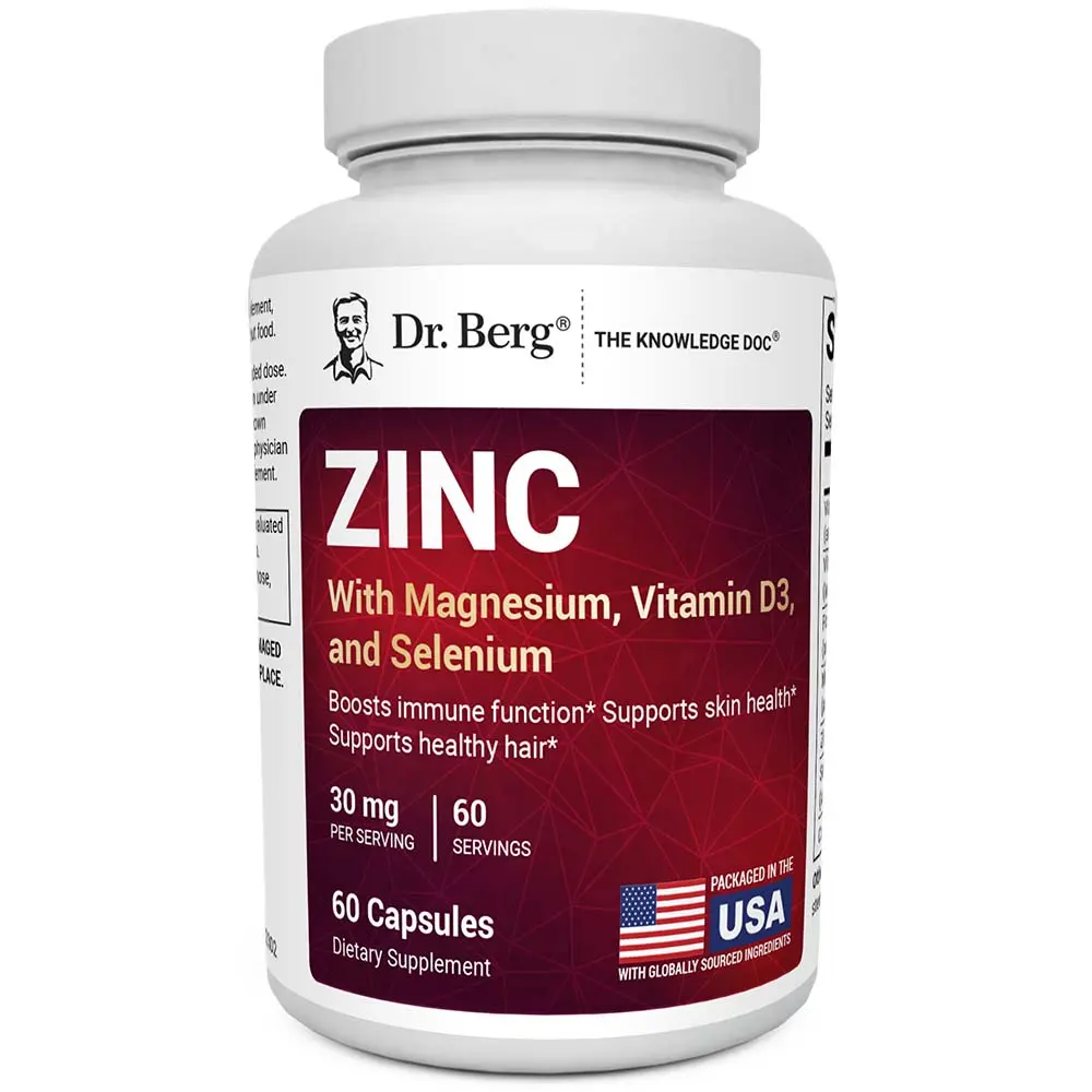 Zinc with Magnesium, Vitamin D3 and Selenium – 30 mg of Zinc – 60 vegetable capsules Healthcare Supplement Zinc with Magnesium, Vitamin D3 and Selenium – 30 mg of Zinc – 60 vegetable capsules Healthcare Supplement