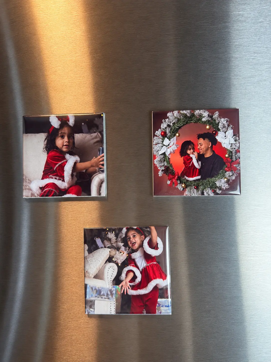 Custom Photo Magnets - Personalized 2.5¨ Square Refrigerator Magnets - Sets of 6, 12, 24, 36