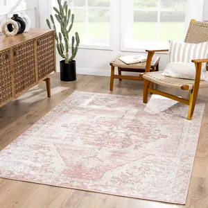 Snead Pink Floral Rug Snead Pink Floral Rug