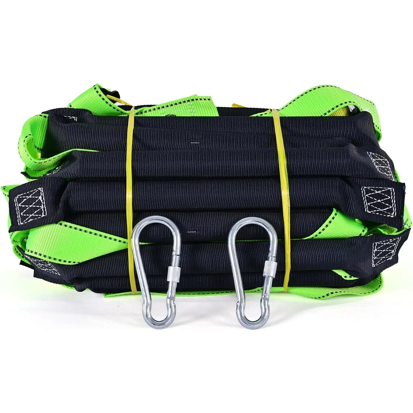 16.4FT Portable Emergency Fire Escape Rope Ladder with 2 Hooks for 2-3 Story Homes, Quick Deployment Multi-use Ladder for Balcony Tree Window