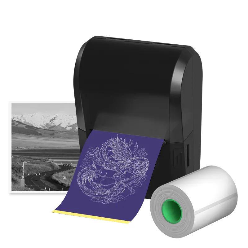 Peripage Label Maker PB20 Tattoo Printer, 3s Printer Speed Portable Thermal Printer for Small Business, with Inkless Functionality & Accessories Printing Fathersdaygift【No tattoo paper】