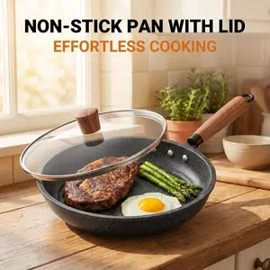 Non-Stick Frying Pan – Multi-Purpose Griddle Pan for Eggs, Steak & Frying | Easy-Clean Cookware for Home Kitchen, RV & Camping | Perfect for Solo Meals & Gift Giving