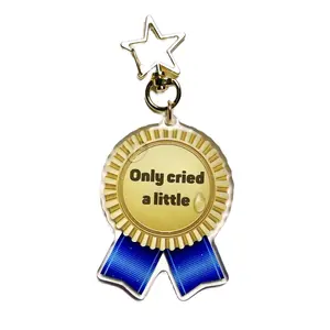 Only Cried A Little Glitter Keychain Christmas Ornament - White Elephant Gift
