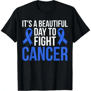 Men's Casual Round Neck Short-Sleeve Streetwear Top, Celebrate Hope Cancer Awareness T-Shirt