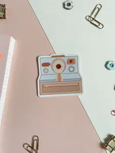 90s Polaroid Camera Vinyl Sticker