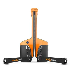 MAXPRO All-In-One Portable Home Gym with 5-300lbs Adjustable Resistance-Portable Cable Gym Sport Orange.