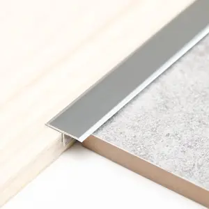 3 count  T Molding Trim & Floor Transition Strips, Flat Divider Strip for Door Threshold and Joining Flooring Gaps of Laminate Planks Tile (2.9Ft x 0.8In, Matte )