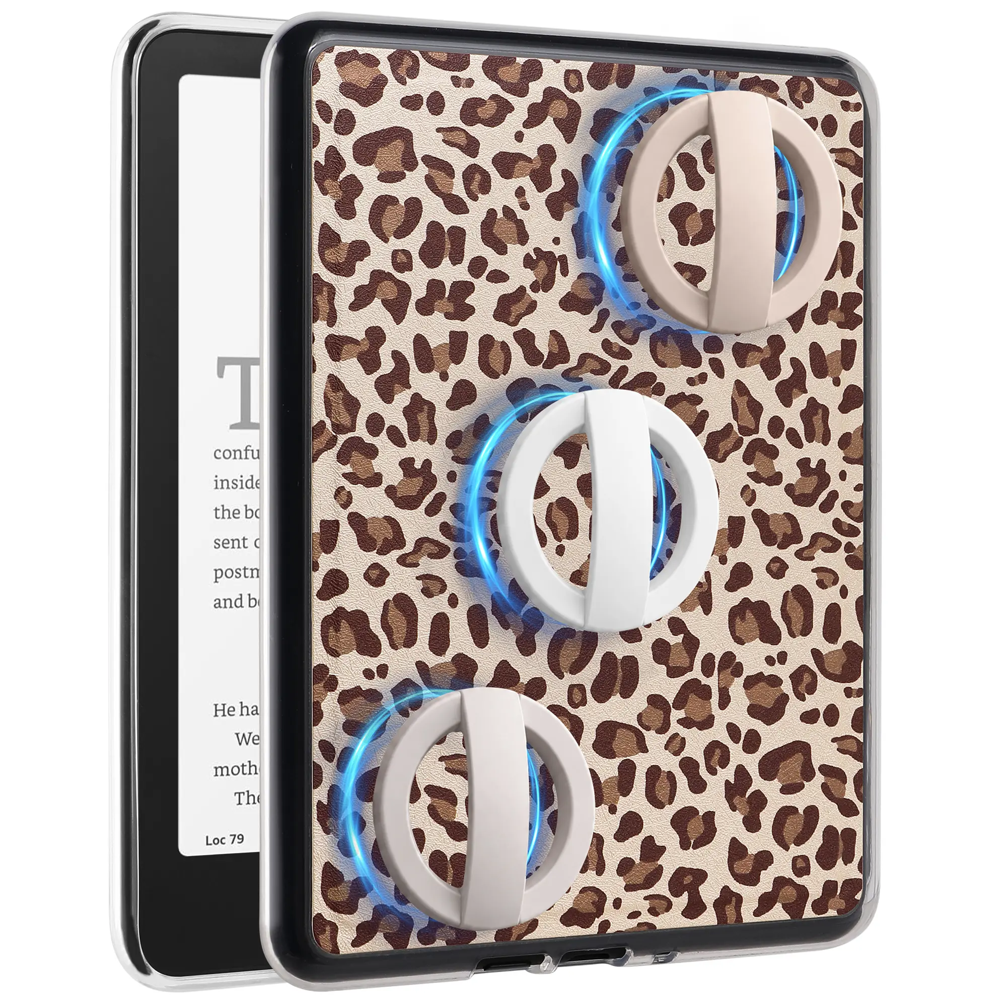 Full Magnetic Back PU Leather Case, Shock-Resistant Kindle Accessory for 6" / 6.8" / 7" Kindle Devices