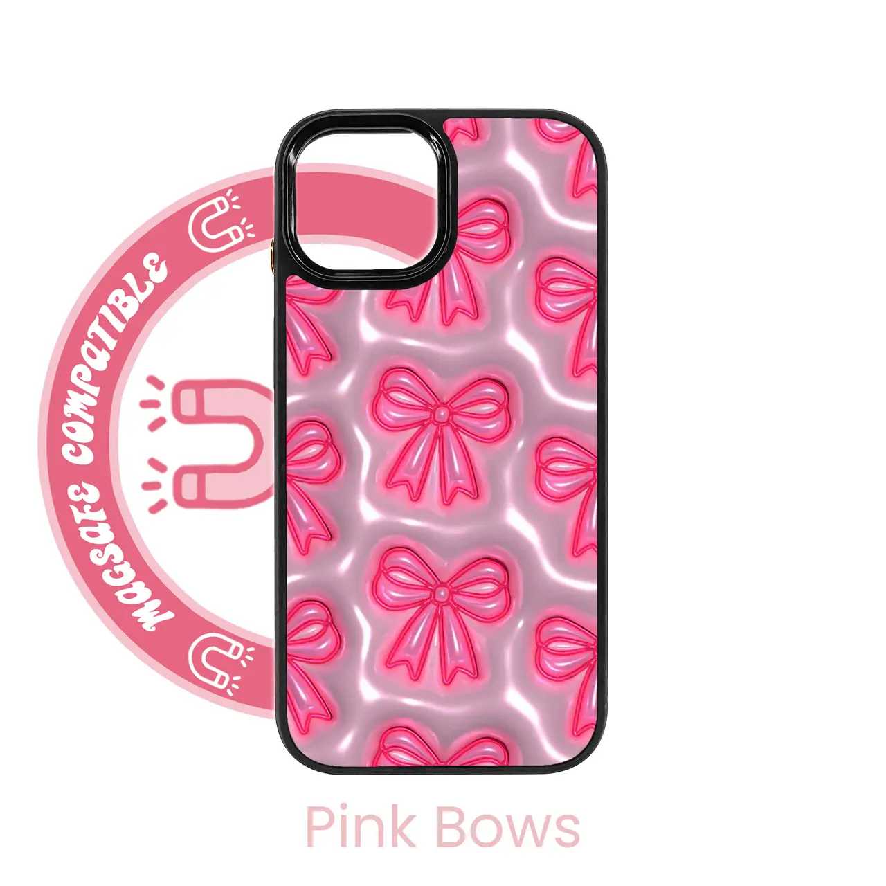 abbyrose Bubble Bows iPhone Case with magnet
