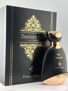 Diamant Noir by Frais et Faris |  EDP Spray 3.4 oz Unisex  - Bergamot, lemon, grapefruit, rose, jamine, patchouli , mustk, amber Vanilla, Oud