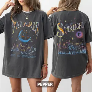 Velaris City Of Starlight ACOTAR Two-Sided Shirt, The Night Court Shirt, Court of Dreams, Rhysand, Cassian, Sarah J Maas, Booklover Tee, SJM Merch Shirt