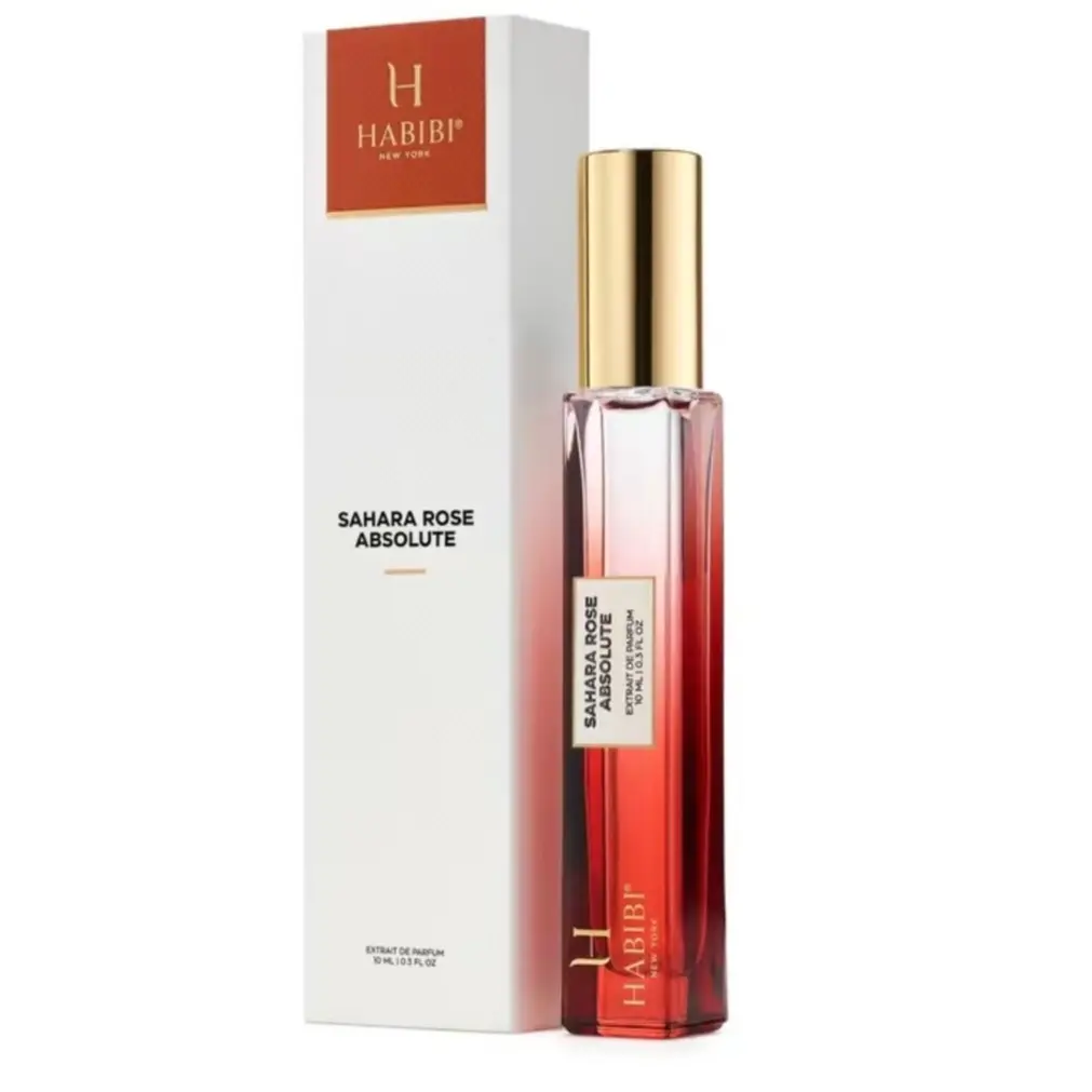 HABIBI NEW YORK Sahara Rose Absolute Unisex Liquid Fragrance - Elegant Alluring, Floral Natural, Vanilla Scents, Youth-Focused, 10ml, Elegant Scent, Unisex Fragrance, Carefully Picked Scents, Captivating Scents