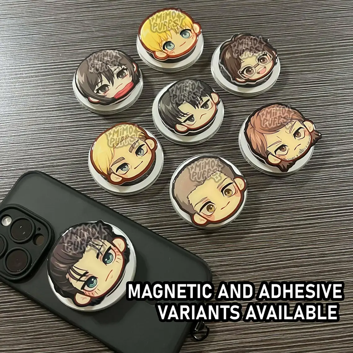 AOT Anime Phone Grip Acrylic